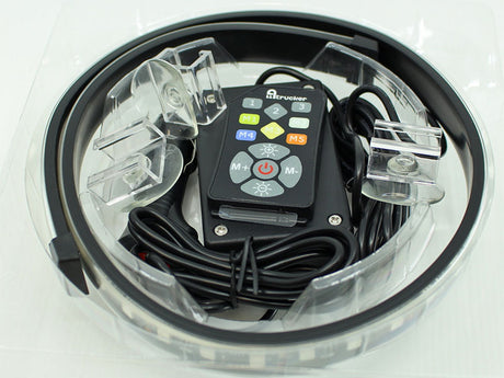 Programmeerbare 12/24V ledstrip voor auto en vrachtwagen. Lengte 75cm met bijbehorende afstandsbediening