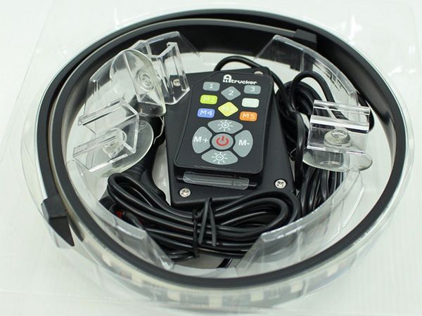 12/24V led-strip 200cm 3-kleuren programmeerbaar via afstandsbediening om je landvlag in te stellen of gevarenlicht of convoi exceptioneel zwaar transport verlichting