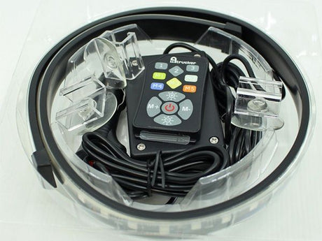 12/24V led-strip 200cm 3-kleuren programmeerbaar via afstandsbediening om je landvlag in te stellen of gevarenlicht of convoi exceptioneel zwaar transport verlichting