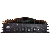 Voorzijde van de RM KL-703 lineaire versterker die een bereik van  25 tot 30 MHz  en een maximaal vermogen van 500W heeft