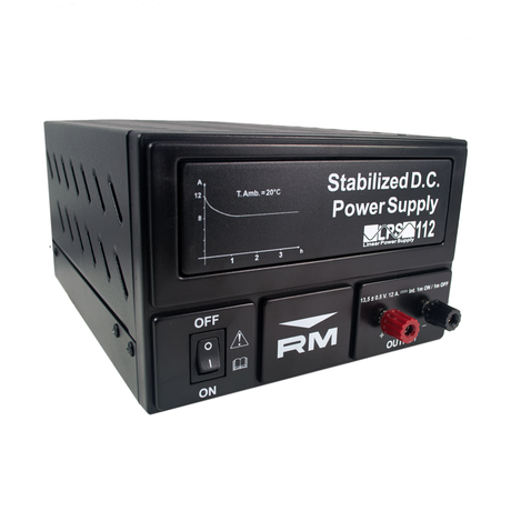 RM LPS-112 lineaire voeding met aansluitingen en aan/uit knop