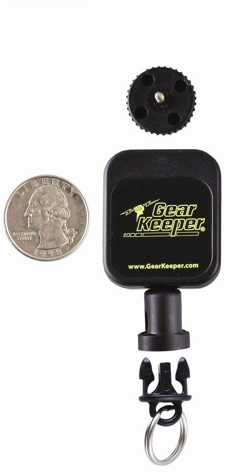 Gear Keeper RT5-5802 met schroefpin bevestiging waaraan je sleutels, id-badge, toegangsdruppel of klein gereedschap kunt bevestigen