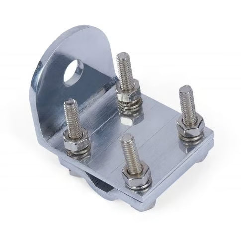 Single rail bracket - enkele antennebeugel voor op een buis of railing met schroeven en bouten