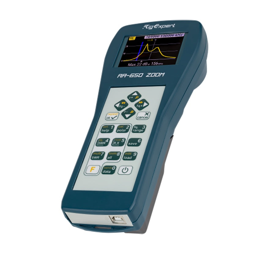 RigExpert AA-650 ZOOM Antenna analyzer | 100kHz - 650MHz | Deltron