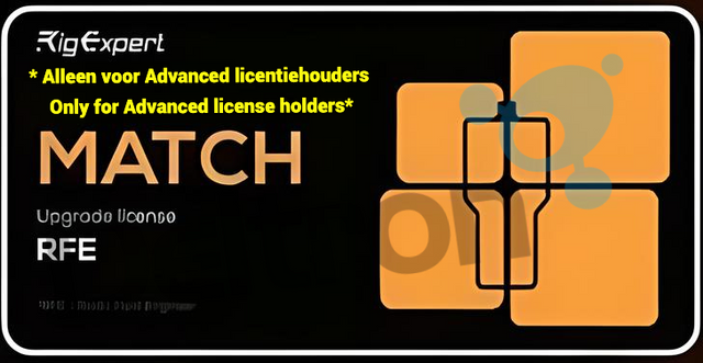 RigExpert Match analyzer licentie van Advanced naar RFE