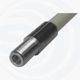 Close-up van de N-Female aansluiting op de Sirio SO 437N UHF basisantenne voor 430 tot 450 MHz