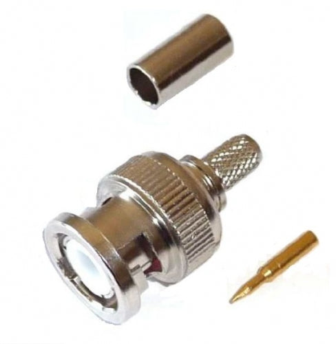 SSB 7375 BNC-Male crimp connector voor Aircell-7, Ecoflex-7, H 2007 en Highflexx-7 coaxkabel