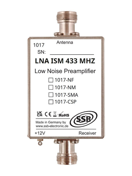 SSB LNA-ISM-433 SMA low noise preamplifier
