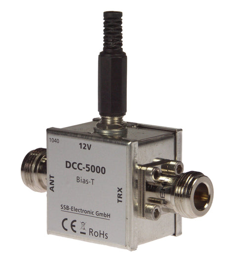 SSB DCC5000 Pro Bias-T is een hoogwaardige Bias-T (voedingssplitser)  