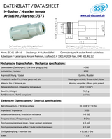 SSB 7373 N-connector voor Aircom Premium, Ecoflex-10, H1000, H2000, LMR400 en RG213 coaxkabels