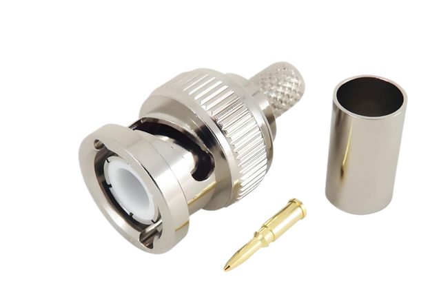 SSB 7731-E BNC-Male crimp connector voor Ecoflex-5, H155 en LMR 240 coaxkabels
