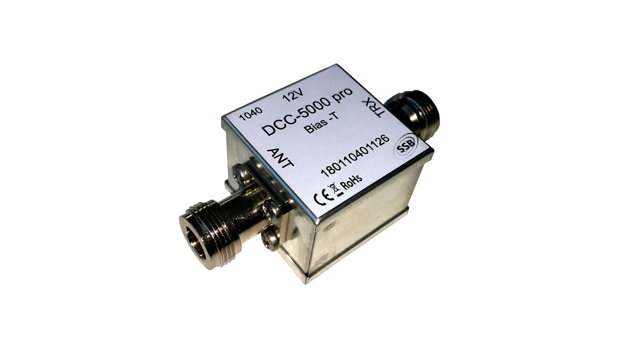 SSB DCC-5000Pro Bias-T voedingskoppeling voor SSB LNA voorversterkers of pre-amplifiers
