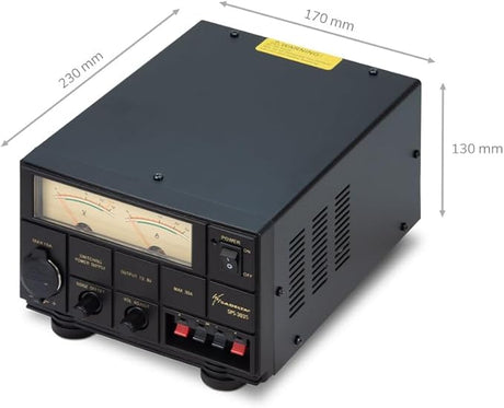 Afmetingen van de Sadelta SPS-3035 schakelende voeding