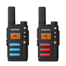 Samcom FT=18 PMR446 walkie talkies in de kleuren zwart met blauw en zwart met rood