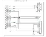 Schema voor de CGA ACC-106 13-pin kenwood interfacekabel