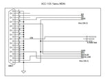 Schema CGA ACC-105 Mini-DIN kabelset voor Yaesu en SB-2000MK2 interface