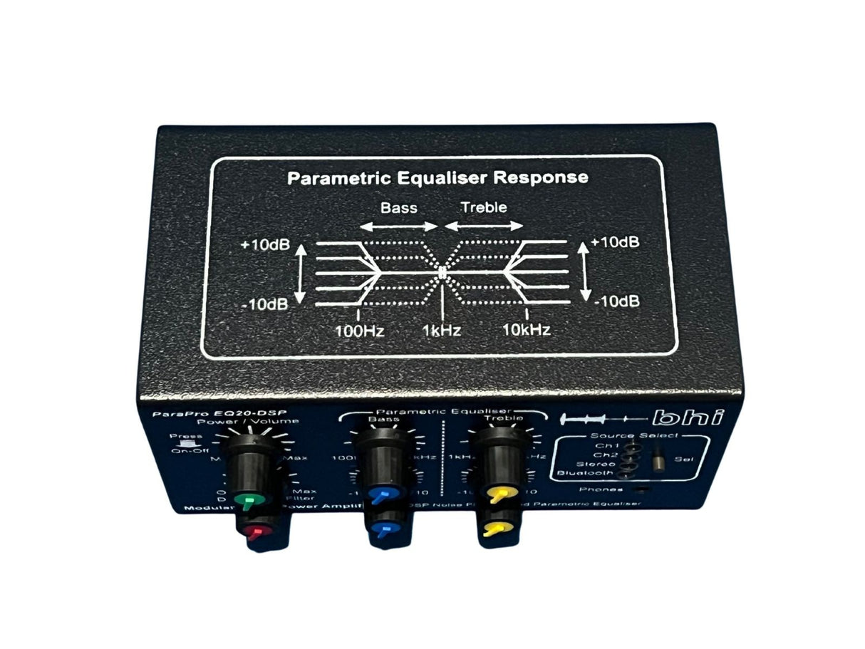Bovenkant BHI EQ20 noise cancelling systeem