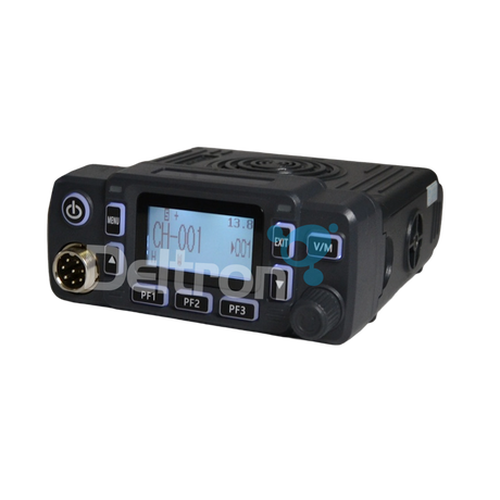 Wouxun mobiele transceiver KG-M80 met lichtblauwe display verlichting