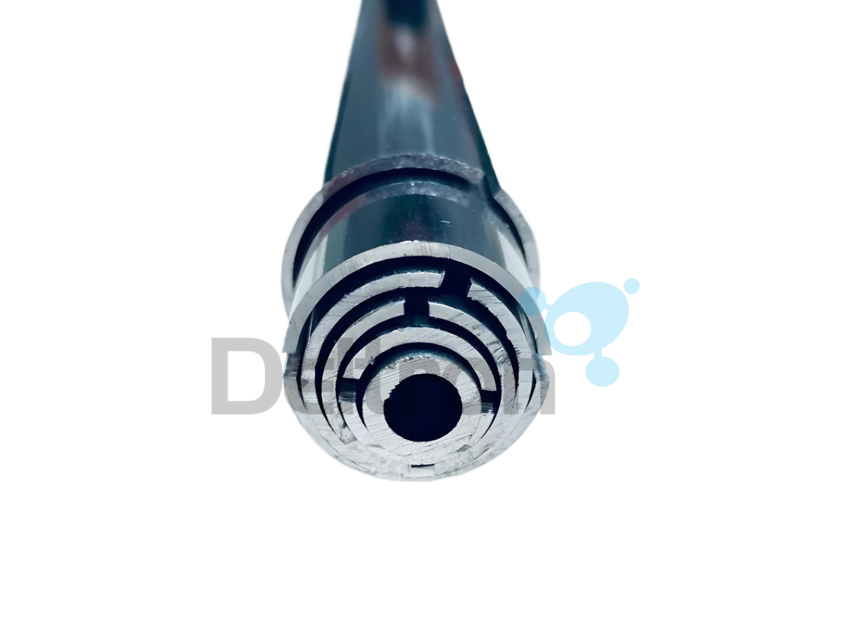 Close up van de 1,2mm dikke buizen van de Sigma Venom CB5/8 High Gain Heavy Duty 11M band basisantenne  