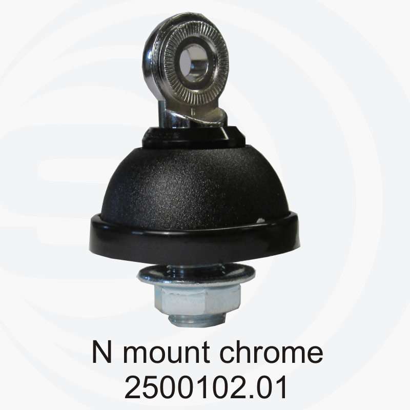Sirio 2500102.01 N-mount chrome antenne voet 
