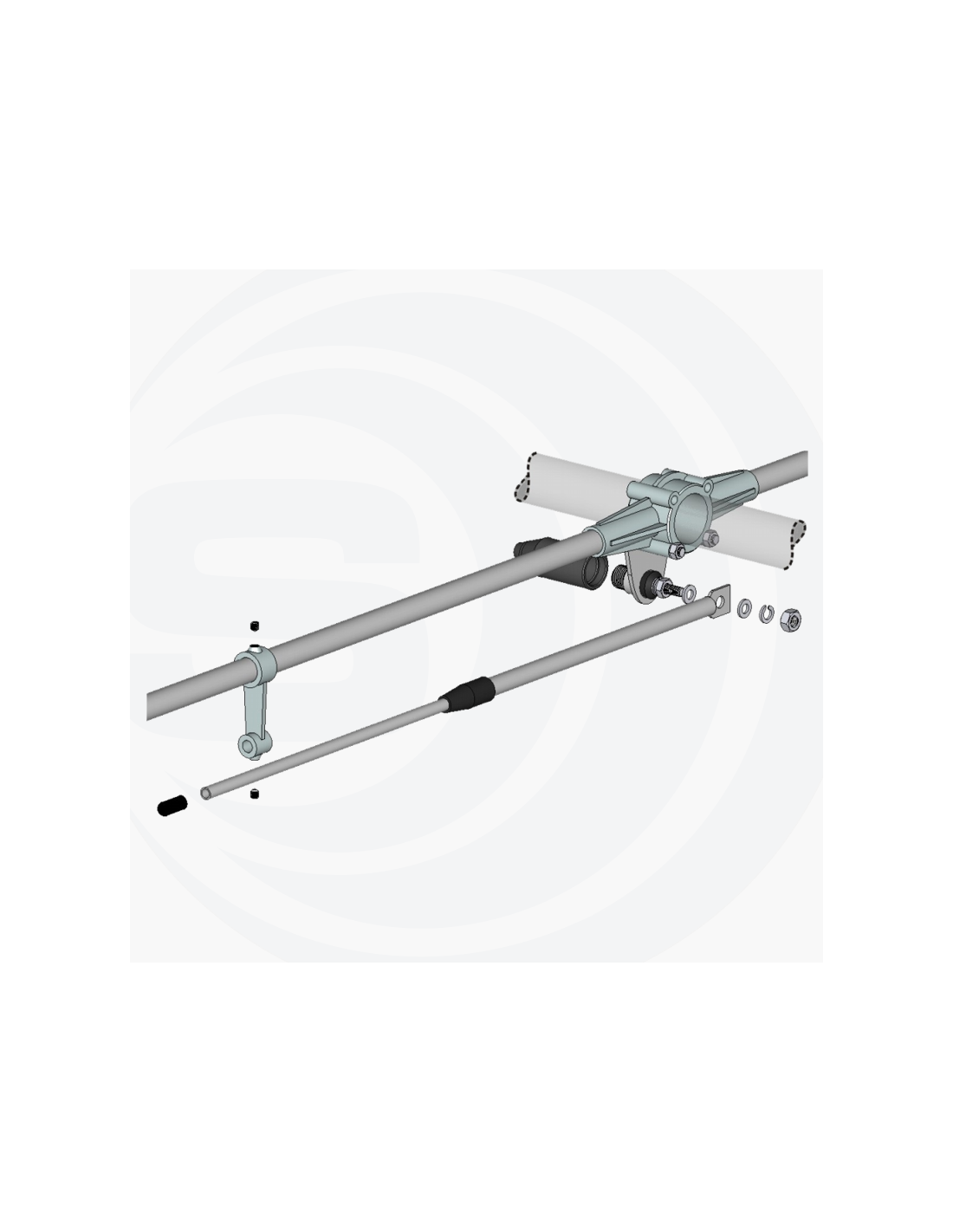 Sirio SD 27 dipole antenne is op twee manieren te monteren