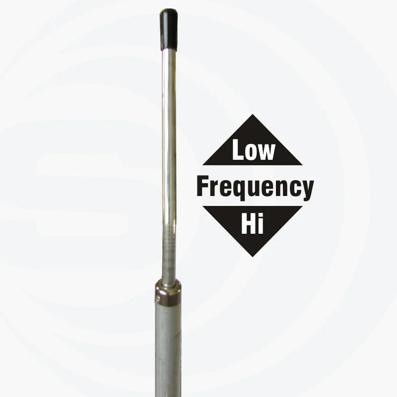 Bovenste deel van de Sirio 827 basis antenne voor de 27MHz