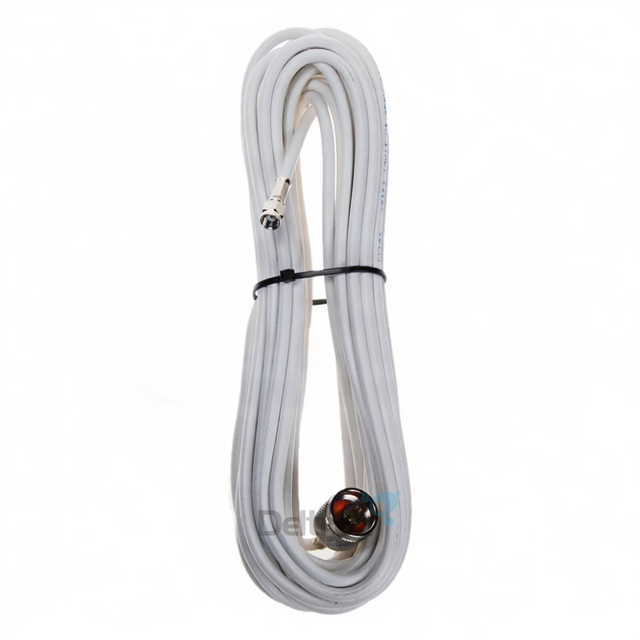 Sirio CO-100N low loss coax kabel met een lengte van 8 meter, voorzien van een sma-male reverse polarity connector en een n-male connector