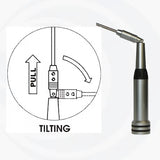 Sirio HP-7000C mobiele UHF antenne waarvan het bovenste deel kantelbaar is
