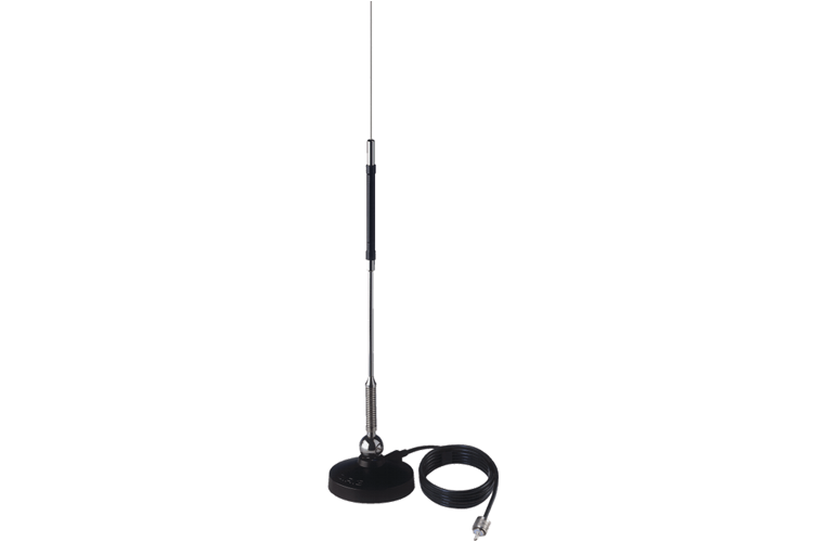 Sirio Mini Mag 27 27MHz antenne met magneetvoet, coaxkabel en PL259 connector