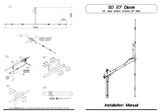 Montage instructies deel 1 van de Sirio SD 27 diple 27MC basisantenne