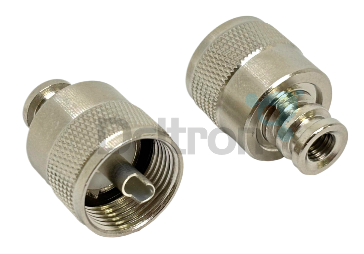 Sirio 2505600.00 korte PL259 onnector (UHF-Male) lengte 6mm voorzijde en achterzijde