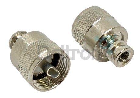 Sirio 2505600.00 korte PL259 onnector (UHF-Male) lengte 6mm voorzijde en achterzijde