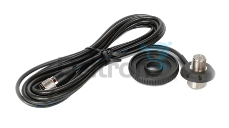 Sirio SG-AC/U PL 4 meter RG58 antennekabel met een haakse SO-239 en een standaard PL-259 connector