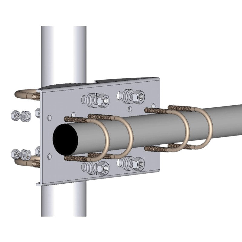 Hier ziet u de bevestigingsbeugel van een Sirio SY 78-3 antenne