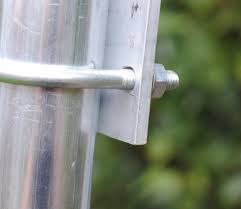 Solarcon A99 montageset gemonteerd aan een antennemast