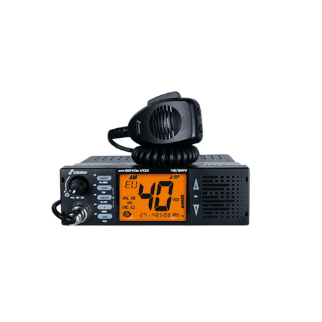 Stabo XM-5010E Multinorm 27MC CB-radio met 40 kanalen, VOX en extra groot display