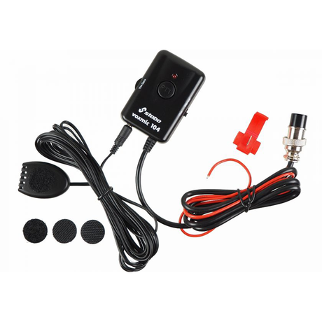 4-Pins handmicrofoon van Stabo met ingebouwde VOX functie werkt op 12V voor handsfree 27MC bak gebruik