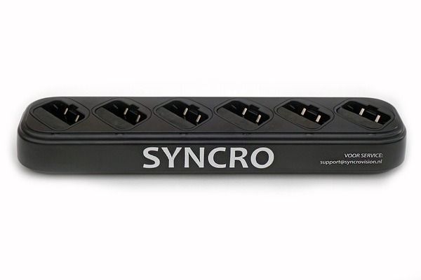 Syncro SV-LDS-6 6-voudige lader voor SV5 en SV6 portofoons