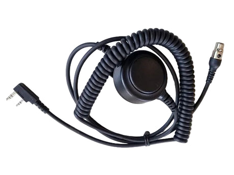 Syncro SV-QDC-50-K1-CC adapter kabel  met 2-Pin Kenwood aansluiting voor de Syncro SV11 headset