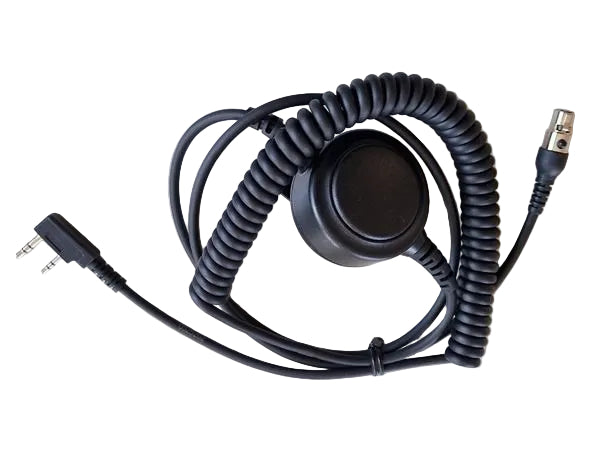 Syncro SV-QDC-50-K1-CC adapter kabel  met 2-Pin Kenwood aansluiting voor de Syncro SV11 headset