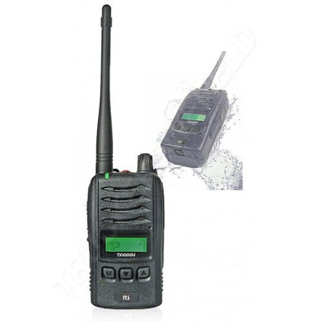 TTI TX-1000U PMR446 portofoon IP55 spatwaterdicht met 8 kanalen