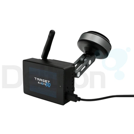 Target Blu Eye Go aan raamhouder dit systeem waarschuwt voor naderende opvallende en onopvallende politie auto's, brandweerwagens en amublances 