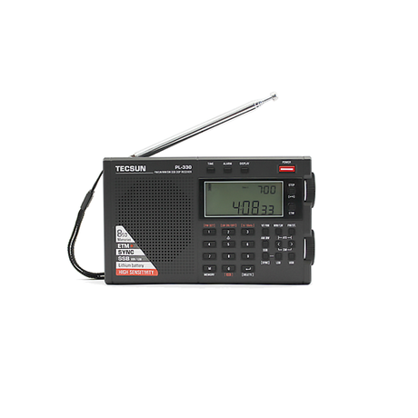 Tecsun-Pl-330-wereldontvanger voor de  FM, MW, LW, SW en SSB banden 
 
