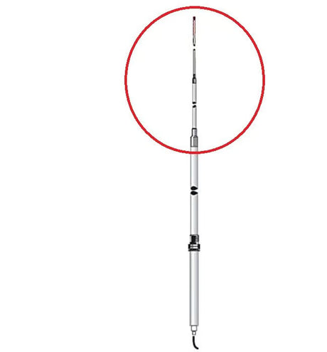 Top sectie van de Solarcon Antron A99 basis antenne ter vervanging 