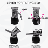 Uitleg hoe je een Sirio Turbo antennevoet kunt kantelen