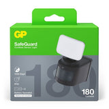 Verpakking van de GP Safeguard RF1.1 led buitenlamp 180 lumen met sensor