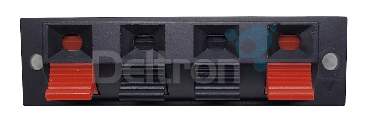 Voorzijde K-PO SPS front spring terminal block, origineel vervangingspaneel voor de K-PO SPS-30-II en K-PO SPS-50-II voedingen