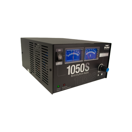 RM SPS-1050S voeding voorzijde met meters en bedieningsknoppen
