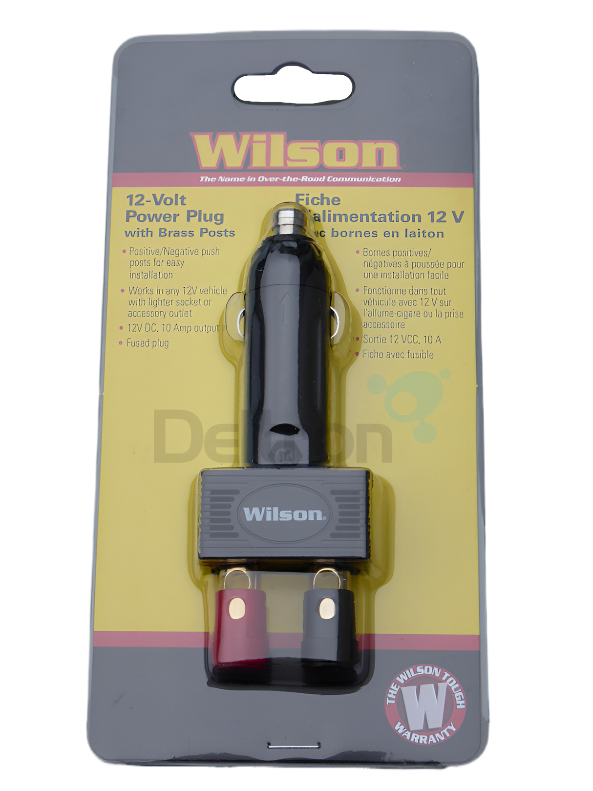 Wilson ‎30512VPP 10A 12V sigaretaanstekerplug met plus en min polen met messing