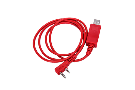 Wouxun PCO-009 (PGO-002) originele programmeerkabel van Wouxun, Geschikt voor Windows 10 en voorzien van een Kenwood 2-pin aansluiting.